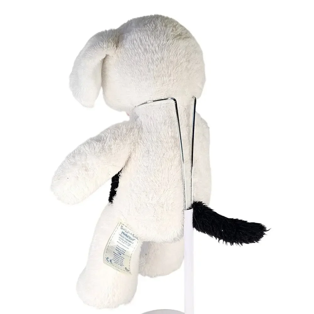 Build-A-Bear White Black Puppy Dog 17